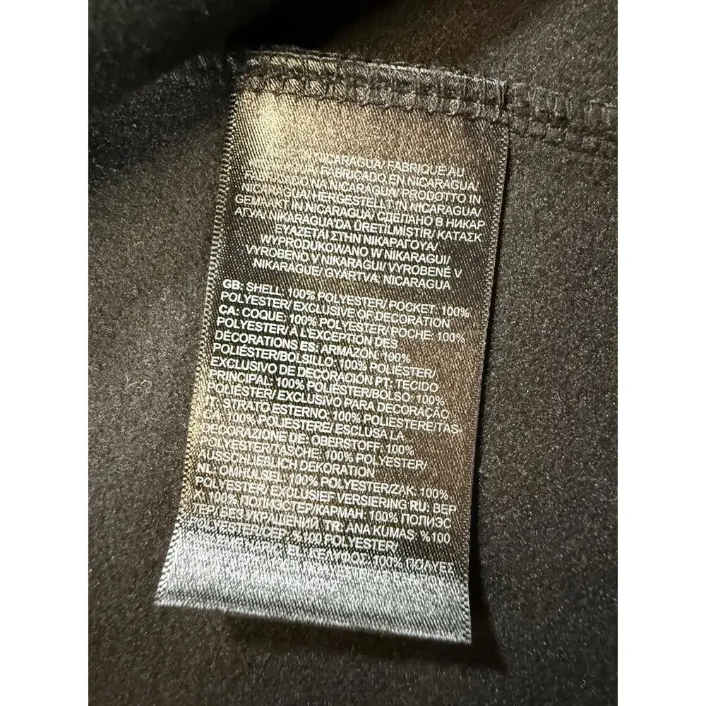 The North Face Full Zip Softshell Jacket Black D+G Logo Men’s XXL Fleece Lined